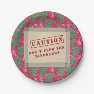 Dinosaur Jurrasic Boys Birthday Pappteller