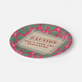 Dinosaur Jurrasic Boys Birthday Pappteller (Schrägansicht)