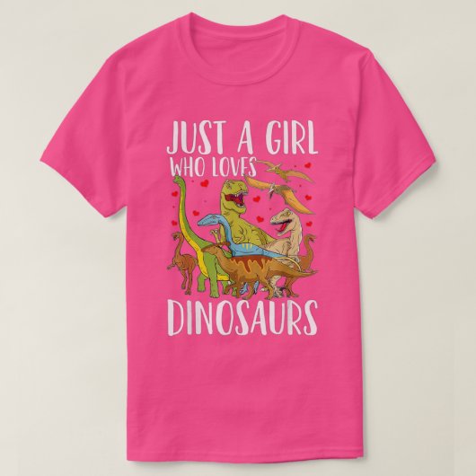 Dinosaur Just a Girl, die Dinosaurier Brachiosa Li T-Shirt (Design vorne)