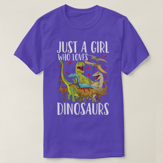 Dinosaur Just a Girl, die Dinosaurier Brachiosa Li T-Shirt (Design vorne)