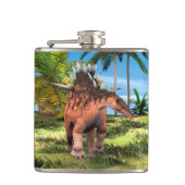 Dinosaur Kentrosaurus Flachmann (Vorderseite)