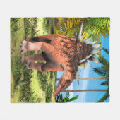 Dinosaur Kentrosaurus Fleecedecke (Vorderseite (Horizontal))