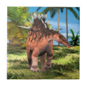 Dinosaur Kentrosaurus Fliese (Vorderseite)