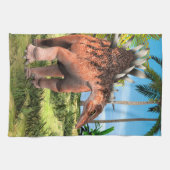 Dinosaur Kentrosaurus Geschirrtuch (Horizontal)