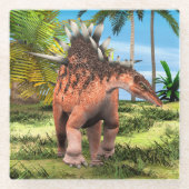Dinosaur Kentrosaurus Glasuntersetzer (Vorderseite)