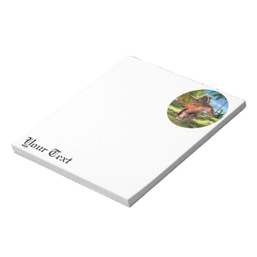 Dinosaur Kentrosaurus Notizblock (Rotiert)