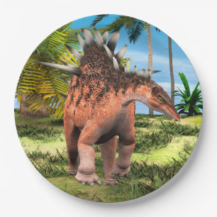 Dinosaur Kentrosaurus Pappteller