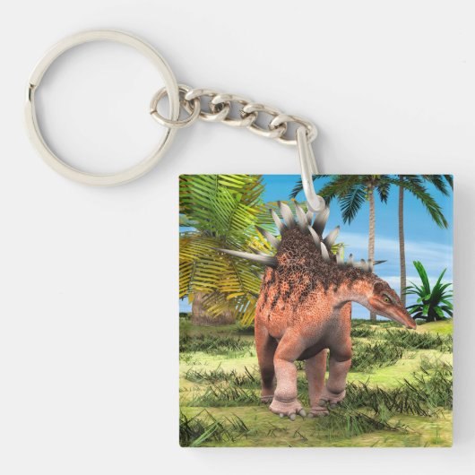 Dinosaur Kentrosaurus Schlüsselanhänger (Vorderseite)
