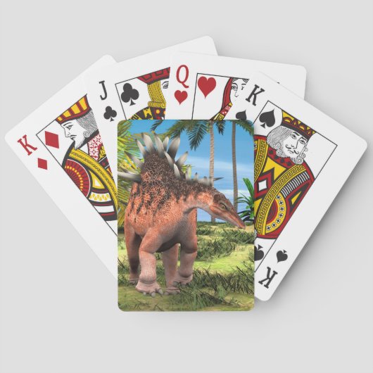 Dinosaur Kentrosaurus Spielkarten (Rückseite)