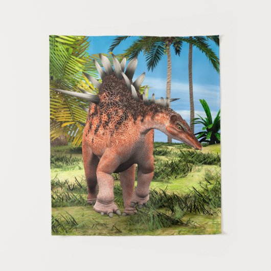 Dinosaur Kentrosaurus Wandteppich (Vorderseite)