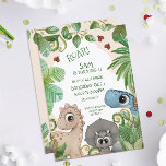 Dinosaur Kids 4. Geburtstag Einladung<br><div class="desc">Niedliche Dinosaurier Geburtstagsfeier,  die perfekt für jeden Dino-Liebhaber ist.</div>