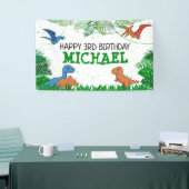 Dinosaur Kids Dino Jurassic Trex Boy Birthday Banner (Messeveranstaltung)