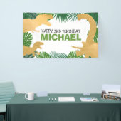 Dinosaur Kids Dino Jurassic Trex Boy Birthday Banner (Messeveranstaltung)
