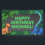 Dinosaur Kids Dino Jurassic Trex Boy Birthday Banner<br><div class="desc">Dieses Dinosaurier-Design ist großartig für den Geburtstagsjungen in deinem Leben. Geben Sie ihnen einen Dino-Milben-Tag mit diesem Dino-Thema Design mit einem Trex,  Triceratops,  Brontosaurus,  und Raptor.</div>