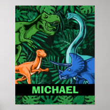 Dinosaur Kids Dino Jurassic Trex Boy Customizable