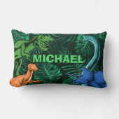 Dinosaur Kids Dino Jurassic Trex Boy Personalized Lendenkissen (Vorderseite)