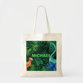 Dinosaur Kids Dino Jurassic Trex Boy Personalized Tragetasche