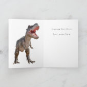 Dinosaur Kids Dino Jurassic Trex Karte (Innenseite)