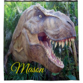 Dinosaur kids Duschvorhang Mason (Vorderseite)
