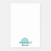 Dinosaur Kids Name Post-it Klebezettel (Vorderseite)