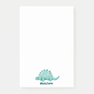 Dinosaur Kids Name Post-it Klebezettel