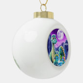 DINOSAUR KIDS ORNATIONAL PERSONALISIERT KERAMIK Kugel-Ornament (Links)