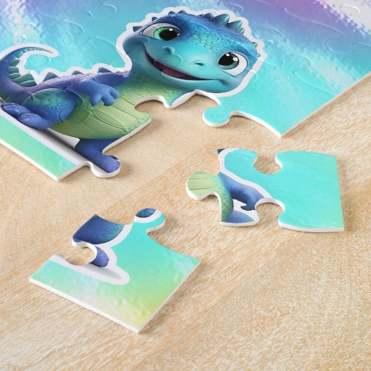 DINOSAUR KIDS PERSONALISIERT PUZZLE (Seite)