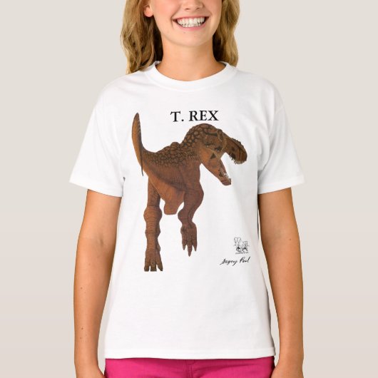 Dinosaur Kids Shirt Tyrannosaurus rex Greg Paul (Vorderseite)