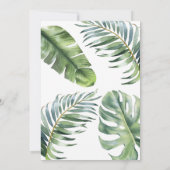 Dinosaur Kids Watercolor Birthday Invitation Einladung (Rückseite)