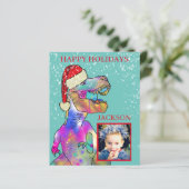 Dinosaur Kids Weihnachtsgebäck Foto (Stehend Vorderseite)