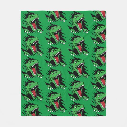 Dinosaur Kinder Fleecedecke (Vorderseite)