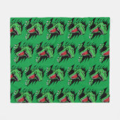 Dinosaur Kinder Fleecedecke (Vorderseite (Horizontal))