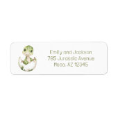 Dinosaur Kinderdusche Schnürung Rücksendeadresse (Vorne)