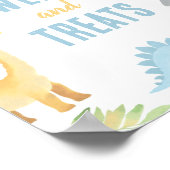 Dinosaur Kinderdusche Süßigkeiten und Leckereien U Poster (Ecke)
