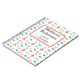 Dinosaur Kindergarten Custom Notizblock (Linke Seite)