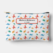 Dinosaur Kindergarten Custom Zubehörtasche (Vorderseite)