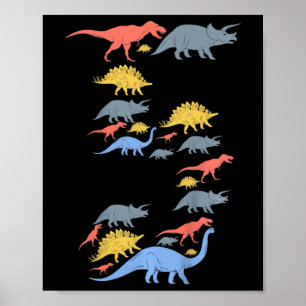 Dinosaur Kindergeburtstag 5 für 5-jährige Mädchen Poster