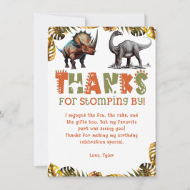 Dinosaur Kindergeburtstag Dino Danke, Card Einladung
