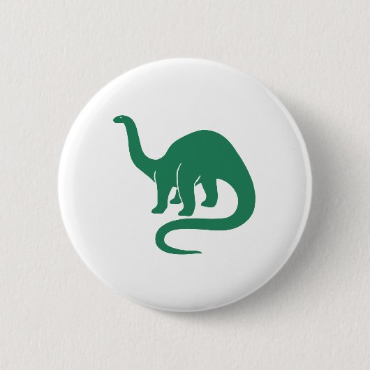 Dinosaur Knopf Grün Button (Vorderseite)