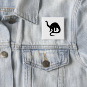 Dinosaur Knopf Schwarz Button (Beispiel)