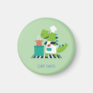 Dinosaur-Koch-Abzeichen Magnet
