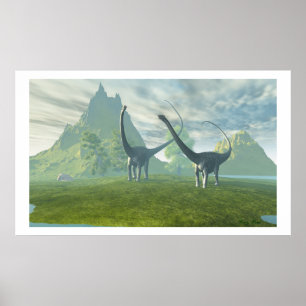 DINOSAUR-LAND-DRUCKEN POSTER
