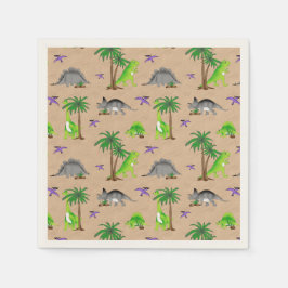 Dinosaur Land Niedlich Dino Serviette