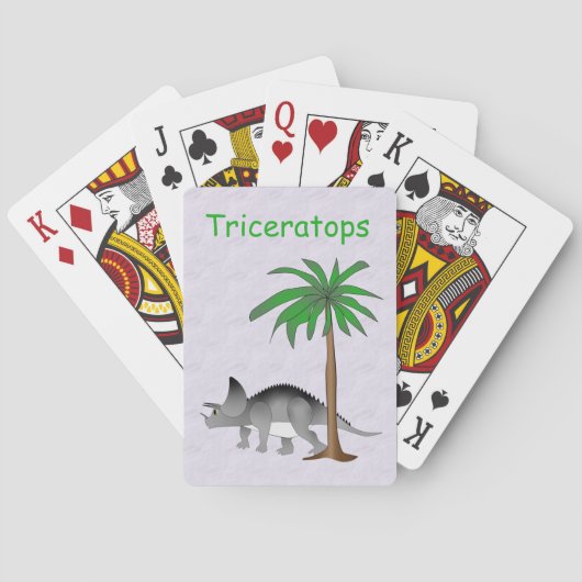 Dinosaur Land Niedlich Dino Spielkarten (Rückseite)