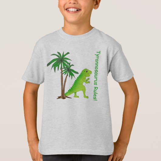 Dinosaur Land Niedlich Dino T-Shirt (Vorderseite)