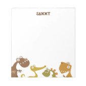 Dinosaur Land Notepad Notizblock (Vorderseite)