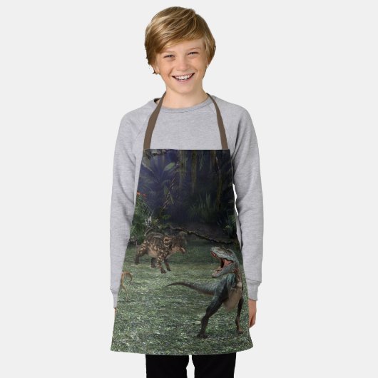 Dinosaur Landscape Jurassic Schürze (Getragen)