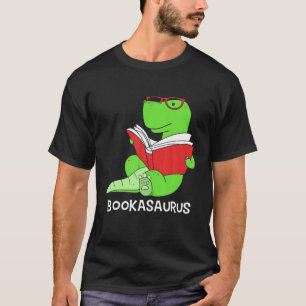 Dinosaur Lesebuch Bookasaurus Bookworm T-Shirt