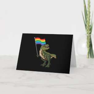 Dinosaur LGBT Gay Lesbian Transgender Nonbinary Karte