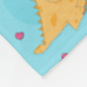 Dinosaur-Liebe Fleecedecke (Ecke)